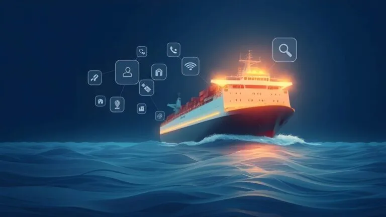 Plataforma digital de seguros marítimos con visualización de carga y gestión de riesgos en tiempo real