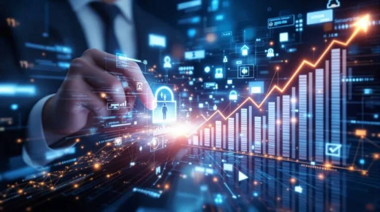 Representación editorial del mercado de ciberseguros en Suiza con riesgos crecientes y primas más altas