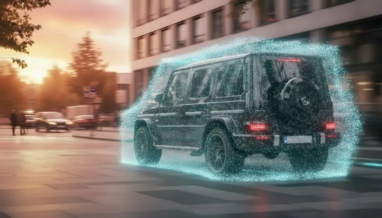 Perfecto 👇 ### 🟩 **Título de la imagen (para portada o CMS)** Blindaje inteligente: la protección invisible que evoluciona con la tecnología ### 🟨 **Descripción ALT (optimizada para SEO)** SUV blindada avanzando por ciudad al atardecer, rodeada de una capa digital luminosa que simboliza el blindaje inteligente y la fusión entre seguridad y tecnología.