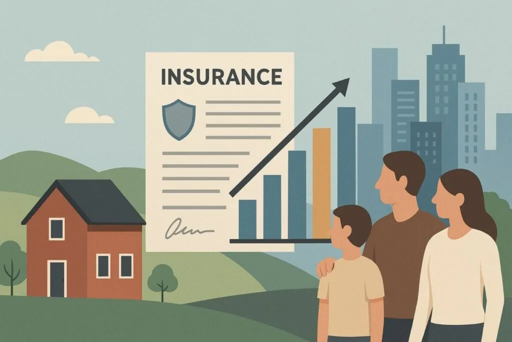Gráfica de contratación de seguros en España según educación, renta y tamaño del municipio