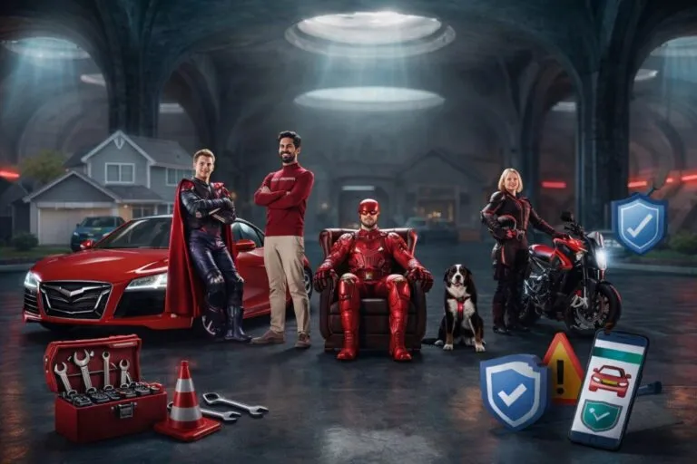 Personajes estilo superhéroe de Línea Directa muestran coberturas para problemas cotidianos en la campaña Súper Seguros